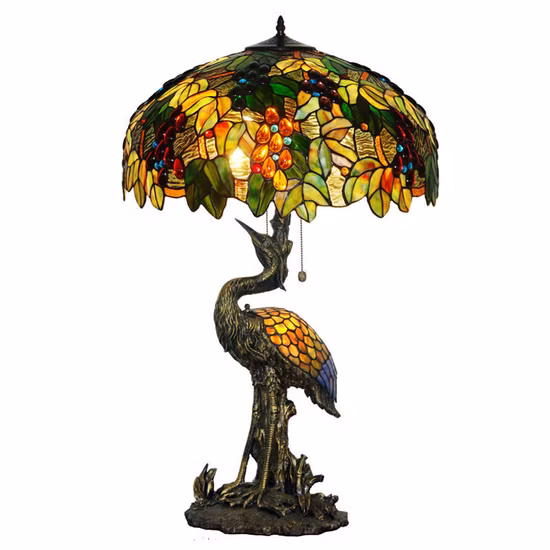 12 Inches 16 Inches Tiffany Table Stained Glass Lamp for Home/Restaurant/Hotel