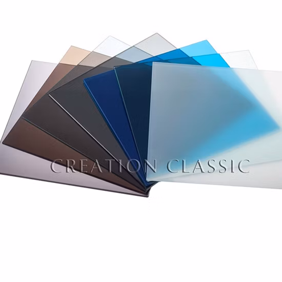 Stained Glass Laminated Glass with 0.38/0.76mm Blue Film for Building and Decoration